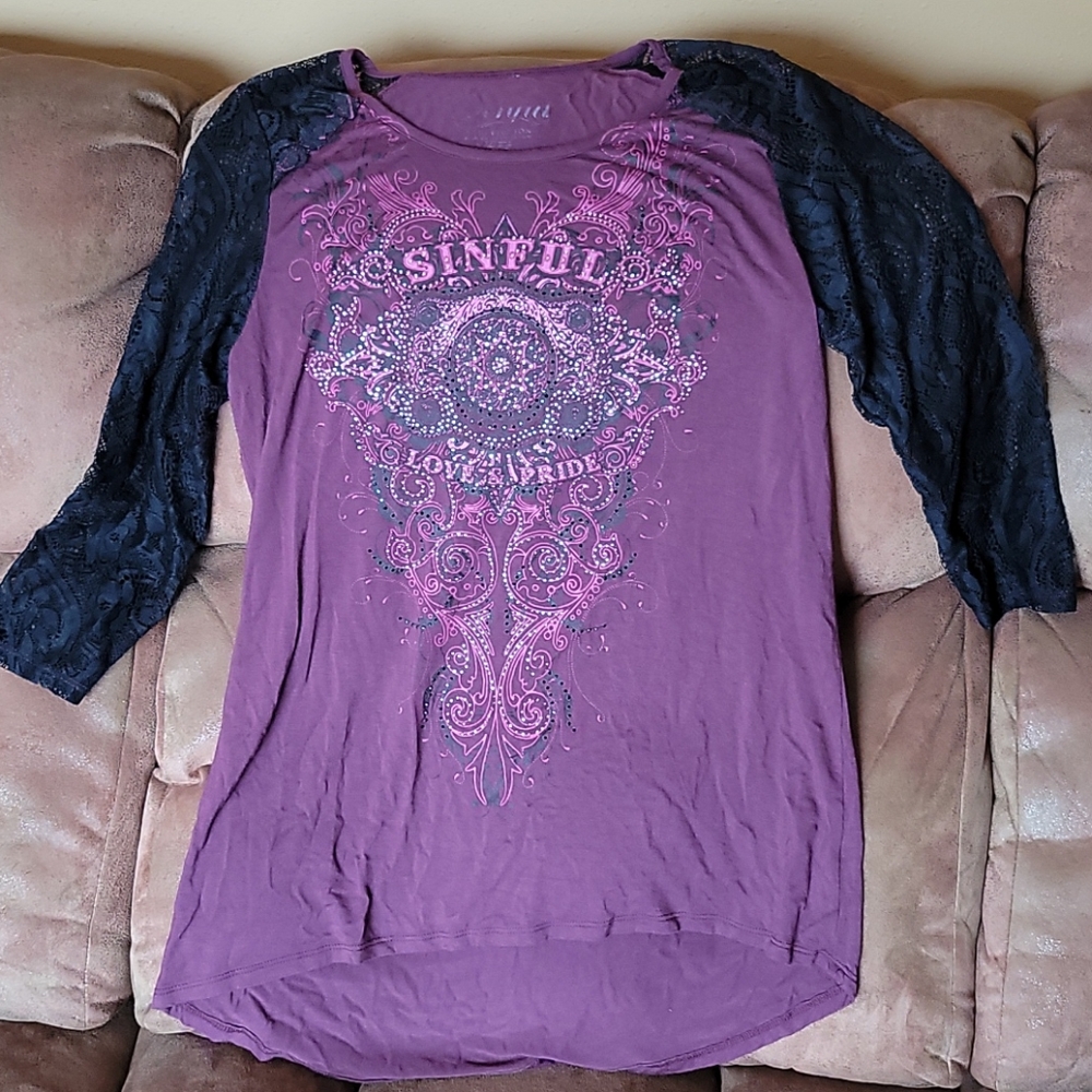 Sinful 3/4 sleeve top